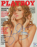Sharon Stone Signed Playboy Magazine July 1990 Issue - STOMAG500 - Sharon Stone Signed Playboy Magazine July 1990 Issue product image