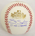 Skip Schumaker Signed Autographed 2011 World Series Baseball w/11 WS Champs - SCHBSB101 - Skip Schumaker Signed Autographed 2011 World Series Baseball w/11 WS Champs product image