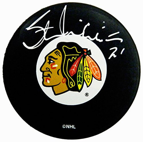 Stan Mikita Signed Chicago Blackhawks Logo Hockey Puck - MIKPUC400 - Stan Mikita Signed Chicago Blackhawks Logo Hockey Puck product image