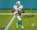 Tua Tagovailoa Signed Miami Dolphins White Jersey With Football Action 8x10 Photo - (Fanatics) - TAG08P301 - Tua Tagovailoa Signed Miami Dolphins White Jersey With Football Action 8x10 Photo - (Fanatics) product image