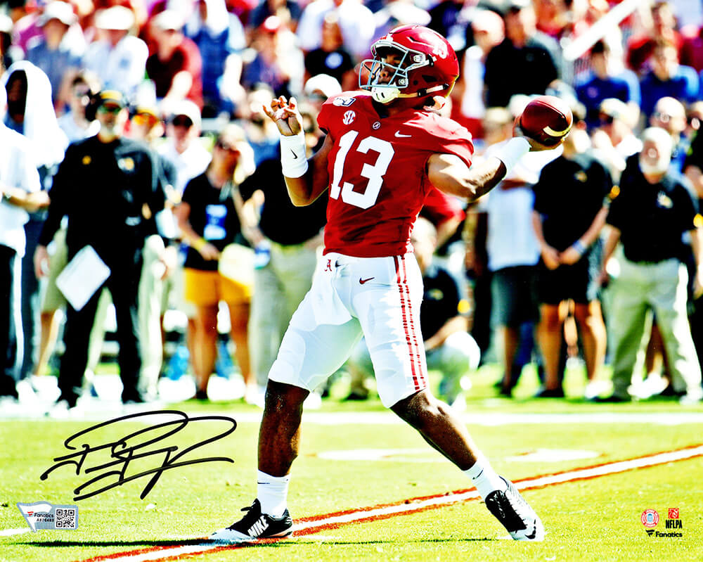 Tua Tagovailoa Signed Alabama Crimson Tide Passing Action 8x10 Photo - TAG08P300 - Tua Tagovailoa Signed Alabama Crimson Tide Passing Action 8x10 Photo product image