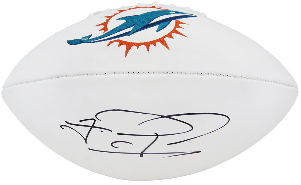 Tua Tagovailoa Signed Miami Dolphins Wilson White Logo NFL Football - TAGFTB301 - Tua Tagovailoa Signed Miami Dolphins Wilson White Logo NFL Football product image