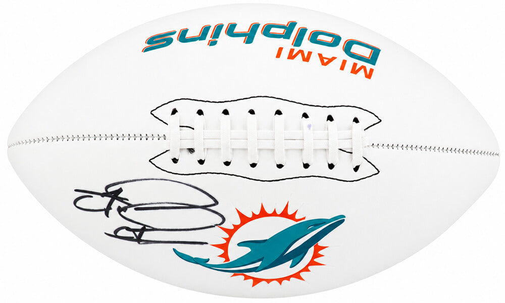 Tua Tagovailoa Signed Miami Dolphins Franklin White Logo Football - (Fanatics) - TAGFTB302 - Tua Tagovailoa Signed Miami Dolphins Franklin White Logo Football - (Fanatics) product image