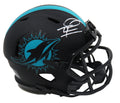 Tua Tagovailoa Signed Miami Dolphins Eclipse Black Matte Riddell Speed Mini Helmet (Fanatics) - TAGMIN301 - Tua Tagovailoa Signed Miami Dolphins Eclipse Black Matte Riddell Speed Mini Helmet (Fanatics) product image