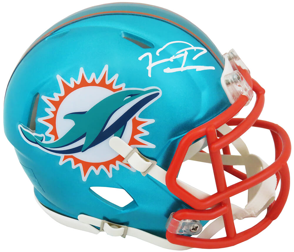 Tua Tagovailoa Signed Miami Dolphins FLASH Riddell Speed Mini Helmet - TAGMIN302 - Tua Tagovailoa Signed Miami Dolphins FLASH Riddell Speed Mini Helmet product image