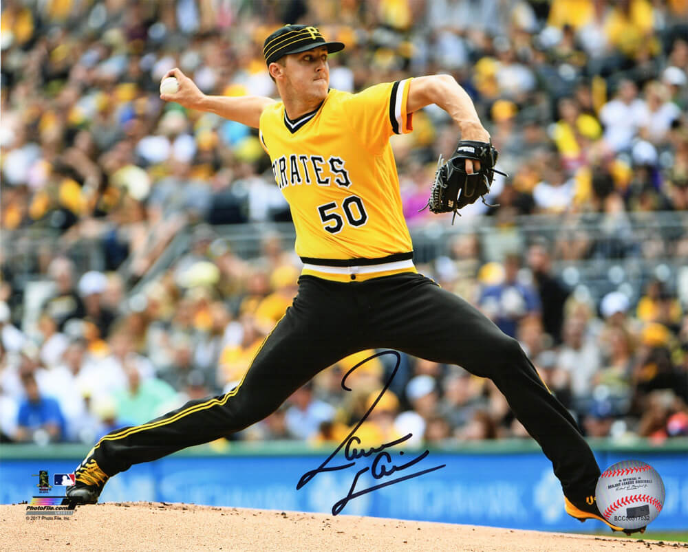 Jameson Taillon Signed Pittsburgh Pirates Pitching Action 8x10 Photo - TAI08P100 - Jameson Taillon Signed Pittsburgh Pirates Pitching Action 8x10 Photo product image