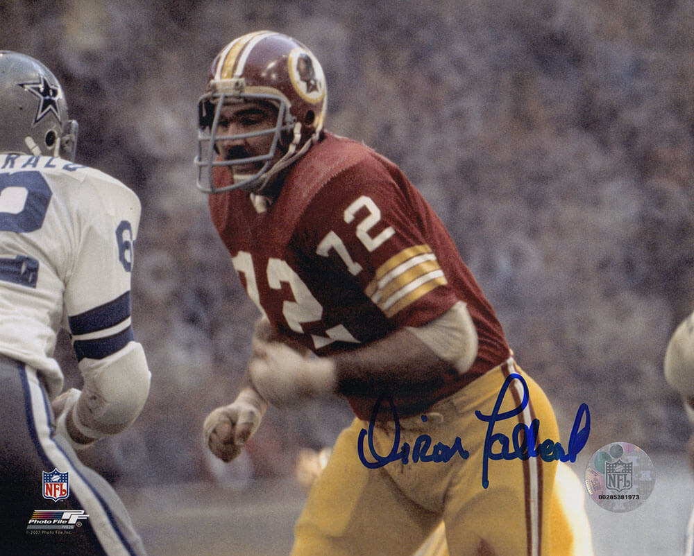 Diron Talbert Signed Washington Football Team Red Jersey Action 8x10 Photo - TAL08P311TW - Diron Talbert Signed Washington Football Team Red Jersey Action 8x10 Photo product image