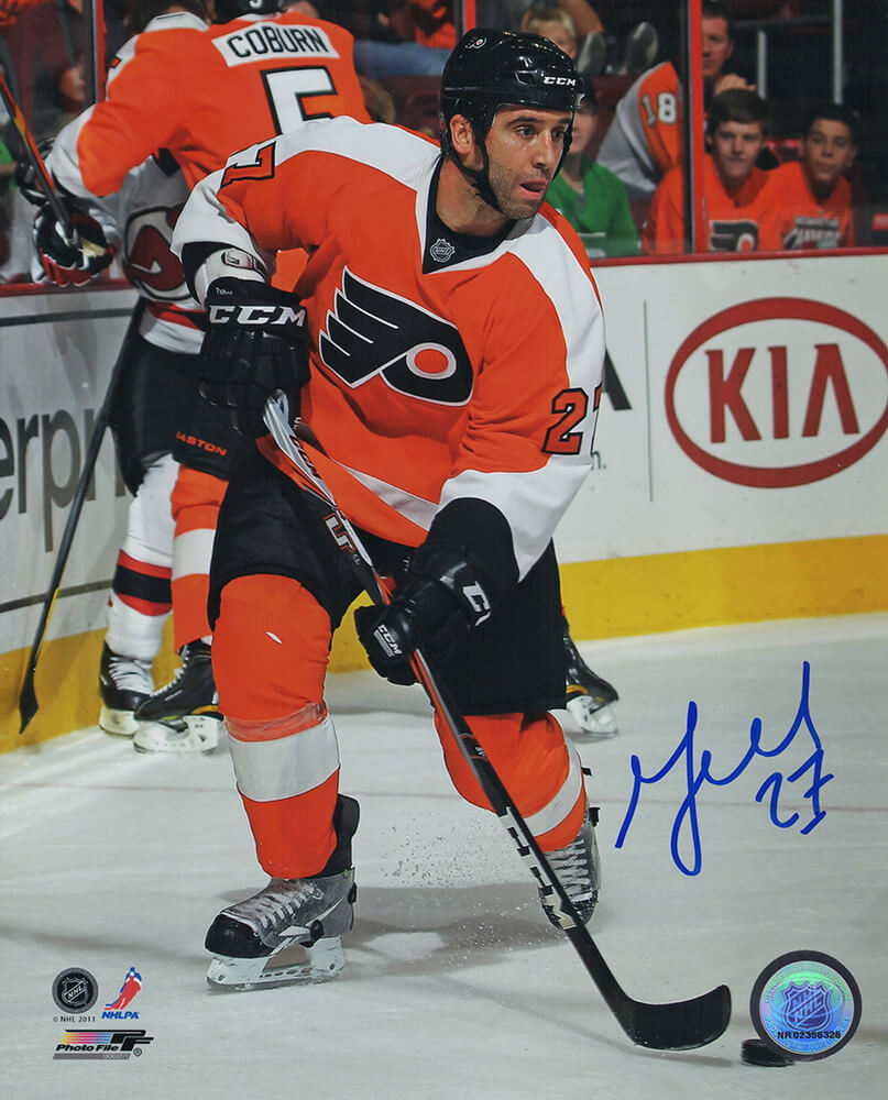 Max Talbot Signed Philadelphia Flyers With Puck Action 8x10 Photo - TAL08P400 - Max Talbot Signed Philadelphia Flyers With Puck Action 8x10 Photo product image