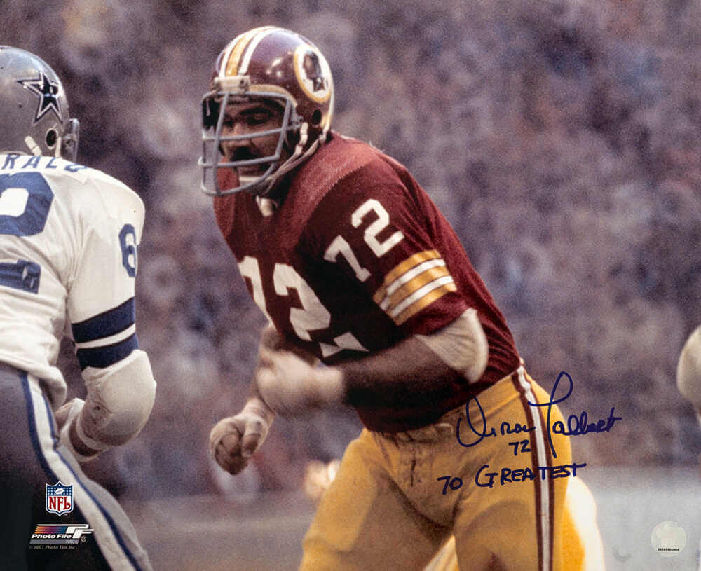Diron Talbert Signed Washington Football Team Red Jersey Action 16x20 Photo w/70 Greatest - TAL16P300TW - Diron Talbert Signed Washington Football Team Red Jersey Action 16x20 Photo w/70 Greatest product image