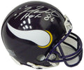 Fran Tarkenton Signed Minnesota Vikings Riddell Mini Helmet w/HOF'86 - TARMIN302 - Fran Tarkenton Signed Minnesota Vikings Riddell Mini Helmet w/HOF'86 product image
