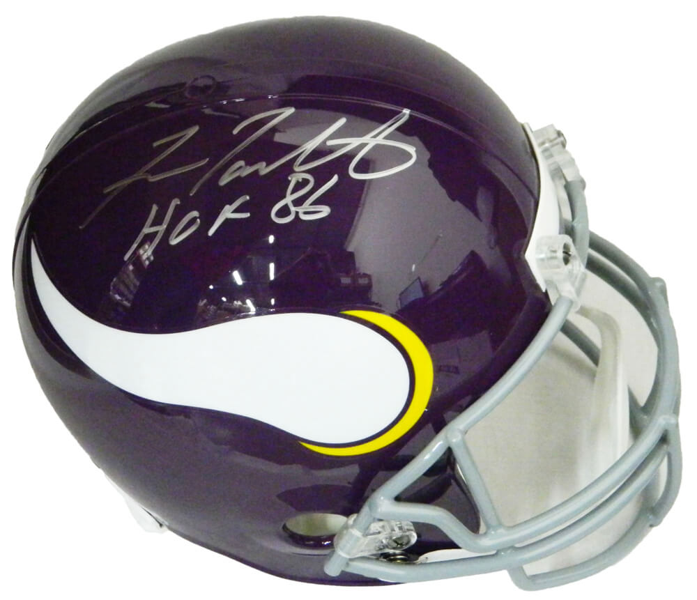 Fran Tarkenton Signed Minnesota Vikings Throwback Riddell Full Size Replica Helmet w/HOF'86 - TARREP300 - Fran Tarkenton Signed Minnesota Vikings Throwback Riddell Full Size Replica Helmet w/HOF'86 product image