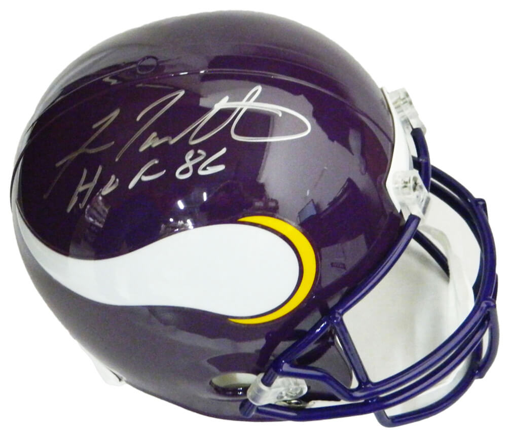 Fran Tarkenton Signed Minnesota Vikings Riddell Full Size Replica Helmet w/HOF'86 - TARREP301 - Fran Tarkenton Signed Minnesota Vikings Riddell Full Size Replica Helmet w/HOF'86 product image