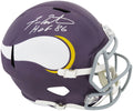 Fran Tarkenton Signed Minnesota Vikings Throwback Riddell Full Size Speed Replica Helmet w/HOF'86 - TARREP303 - Fran Tarkenton Signed Minnesota Vikings Throwback Riddell Full Size Speed Replica Helmet w/HOF'86 product image