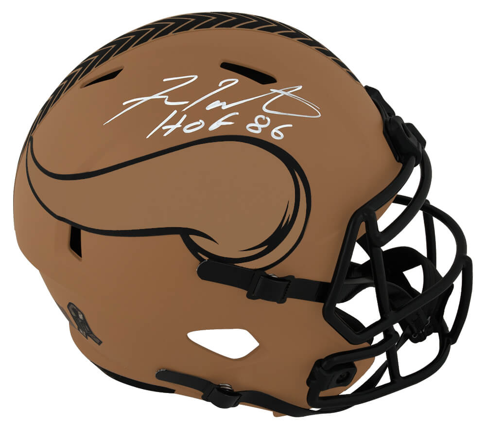 Fran Tarkenton Signed Minnesota Vikings SALUTE 2023 Riddell Full Size Speed Replica Helmet w/HOF'86 - TARREP305 - Fran Tarkenton Signed Minnesota Vikings SALUTE 2023 Riddell Full Size Speed Replica Helmet w/HOF'86 product image