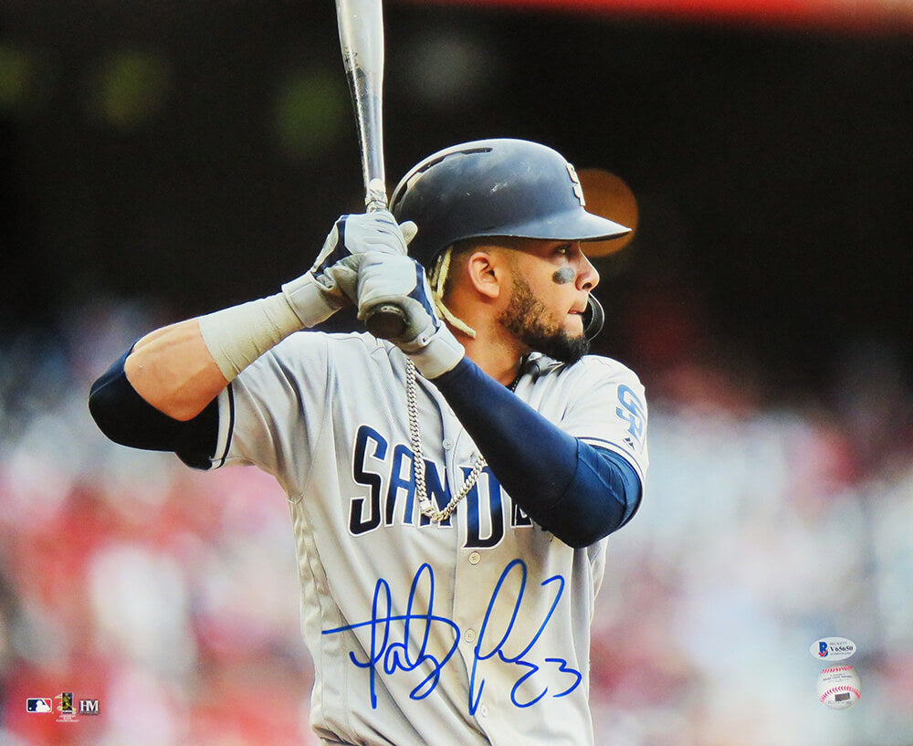 Fernando Tatis Jr. Signed San Diego Padres Batting Close Up 16x20 Photo (Beckett) - TAT16P100 - Fernando Tatis Jr. Signed San Diego Padres Batting Close Up 16x20 Photo (Beckett) product image