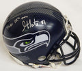 Golden Tate Signed Seahawks Riddell Mini Helmet w/Thanks 12th Man - TATMIN302 - Golden Tate Signed Seahawks Riddell Mini Helmet w/Thanks 12th Man product image
