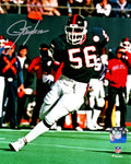 Lawrence Taylor Signed NY Giants Blue Jersey Action 8x10 Photo - TAY08P308 - Lawrence Taylor Signed NY Giants Blue Jersey Action 8x10 Photo product image