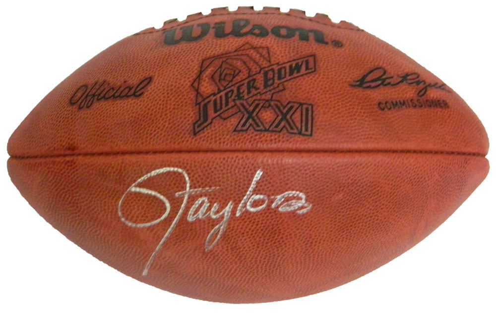 Lawrence Taylor Signed Wilson Super Bowl XXI Official Game Football - TAYFTB300 - Lawrence Taylor Signed Wilson Super Bowl XXI Official Game Football product image