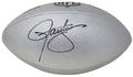 Lawrence Taylor Signed Wilson Duke Silver Metallic NFL Full Size Replica Football - TAYFTB306 - Lawrence Taylor Signed Wilson Duke Silver Metallic NFL Full Size Replica Football product image