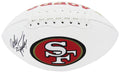 John Taylor Signed Rawlings San Francisco 49ers Logo White Panel Full Size Football - TAYFTB340 - John Taylor Signed Rawlings San Francisco 49ers Logo White Panel Full Size Football product image
