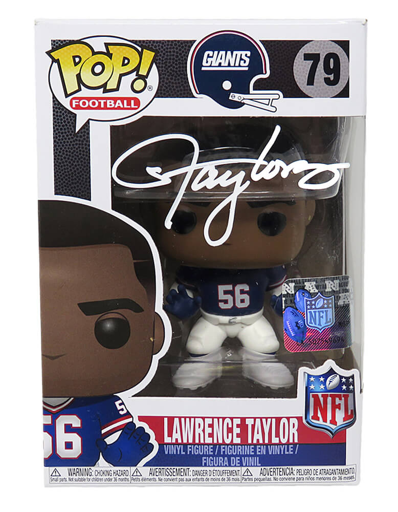 Lawrence Taylor Signed New York Giants NFL Legends Funko Pop Doll #79 - TAYFUN300 - Lawrence Taylor Signed New York Giants NFL Legends Funko Pop Doll #79 product image