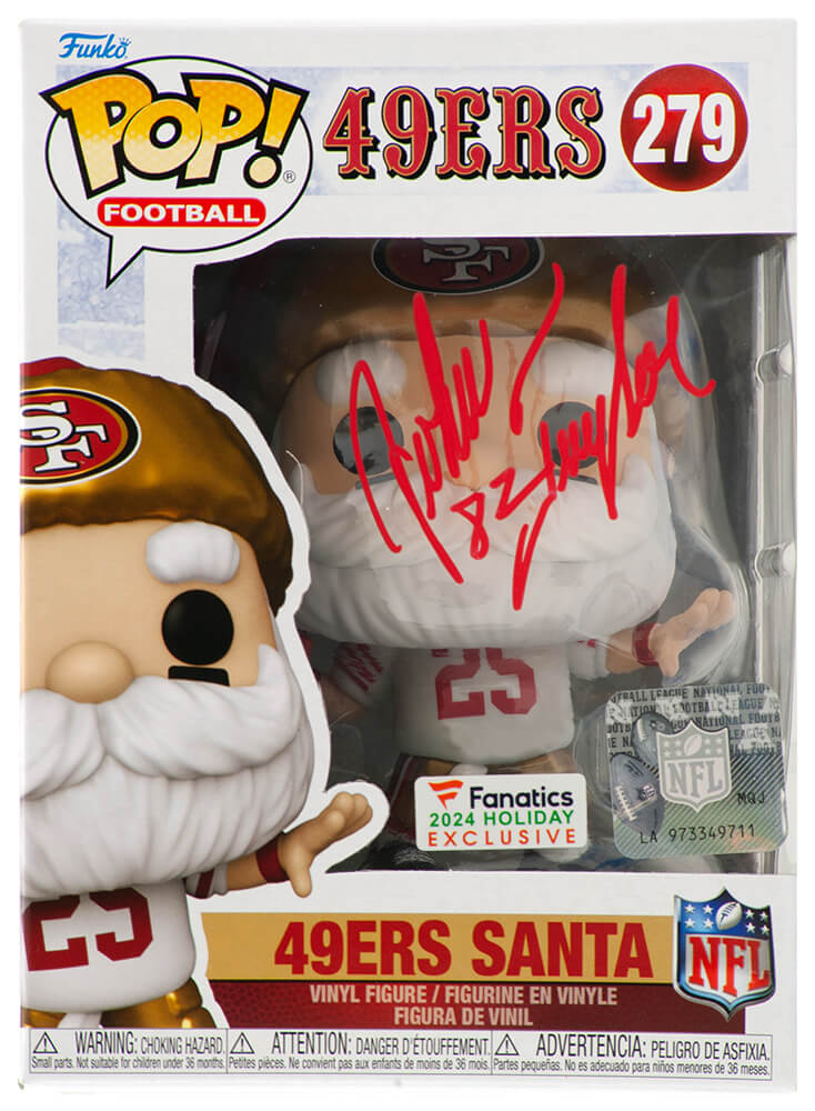 John Taylor Signed San Francisco 49ers SANTA Funko Pop Doll #279 - TAYFUN310 - John Taylor Signed San Francisco 49ers SANTA Funko Pop Doll #279 product image