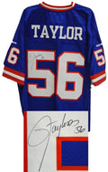 Lawrence Taylor Signed Giants Reebok Blue Premier Jersey - TAYJRY300 - Lawrence Taylor Signed Giants Reebok Blue Premier Jersey product image