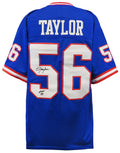 Lawrence Taylor Signed Blue T/B Custom Football Jersey w/HOF'99 - TAYJRY320 - Lawrence Taylor Signed Blue T/B Custom Football Jersey w/HOF'99 product image