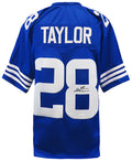 Jonathan Taylor Signed Blue Custom Football Jersey - (JSA) - TAYJRY345 - Jonathan Taylor Signed Blue Custom Football Jersey - (JSA) product image