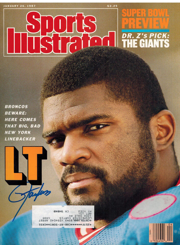 Lawrence Taylor Signed Giants 1/26/87 Sports Illustrated - TAYMAG300 - Lawrence Taylor Signed Giants 1/26/87 Sports Illustrated product image