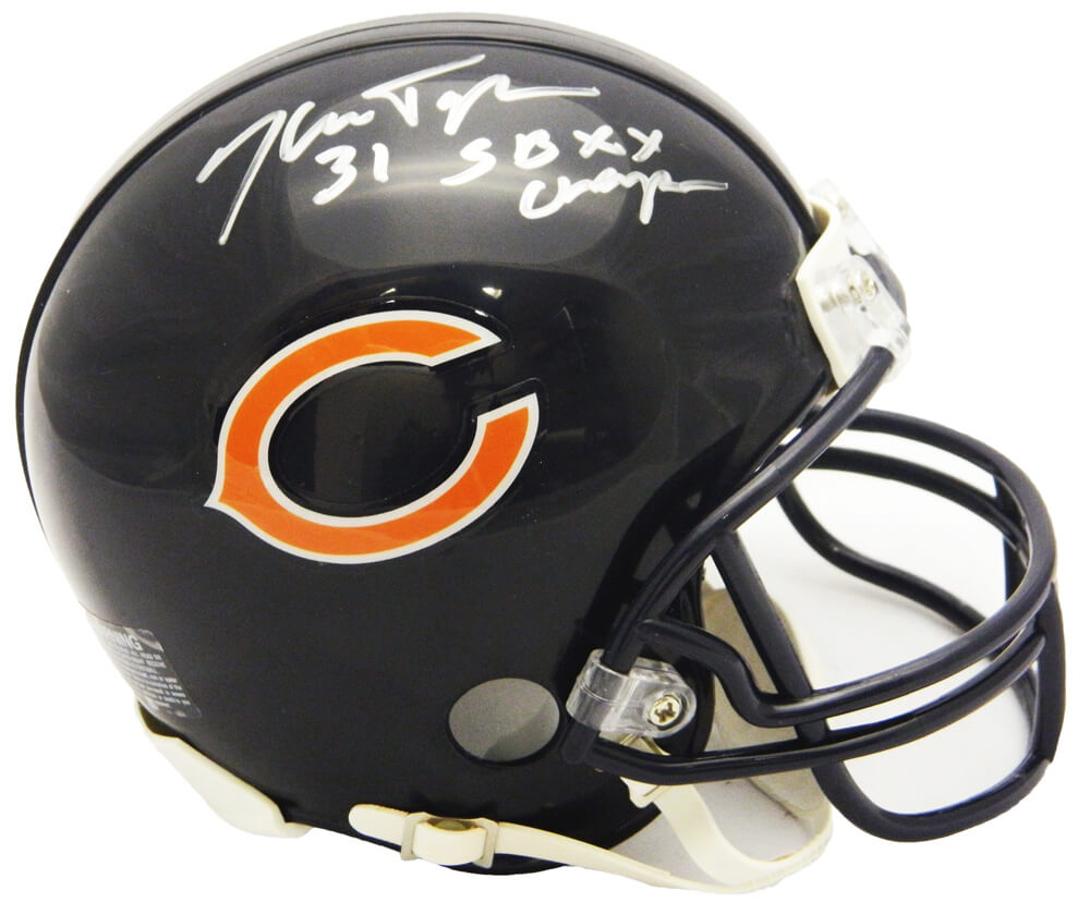 Ken Taylor Signed Chicago Bears Riddell Mini Helmet w/SB XX Champs - TAYMIN310 - Ken Taylor Signed Chicago Bears Riddell Mini Helmet w/SB XX Champs product image
