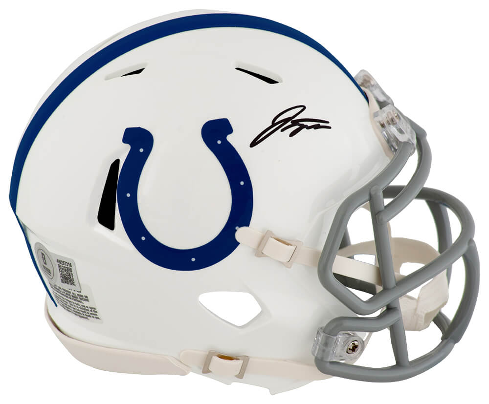 Jonathan Taylor Signed Indianapolis Colts Riddell Speed MIni Helmet - TAYMIN351 - Jonathan Taylor Signed Indianapolis Colts Riddell Speed MIni Helmet product image