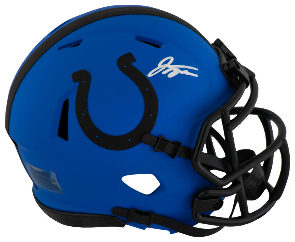 Jonathan Taylor Signed Indianapolis Colts RAVE Riddell Speed MIni Helmet - TAYMIN352 - Jonathan Taylor Signed Indianapolis Colts RAVE Riddell Speed MIni Helmet product image