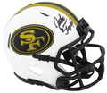 John Taylor Signed San Francisco 49ers Lunar Eclipse Riddell Speed Mini Helmet - TAYMIN361 - John Taylor Signed San Francisco 49ers Lunar Eclipse Riddell Speed Mini Helmet product image