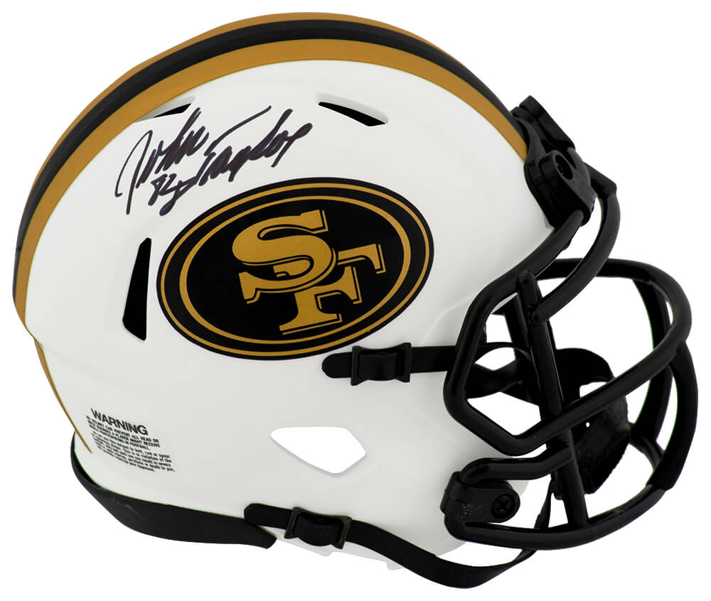 John Taylor Signed San Francisco 49ers LUNAR Riddell Speed Mini Helmet - TAYMIN364 - John Taylor Signed San Francisco 49ers LUNAR Riddell Speed Mini Helmet product image