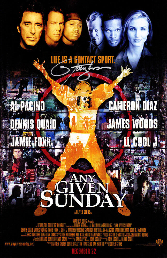 Lawrence Taylor Signed Any Given Sunday 11x17 Movie Poster - TAYPST300 - Lawrence Taylor Signed Any Given Sunday 11x17 Movie Poster product image