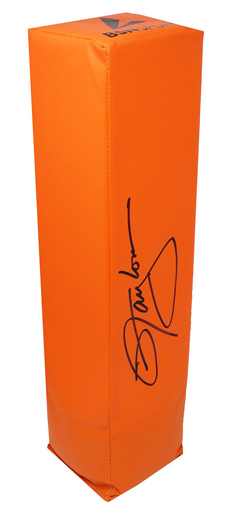 Lawrence Taylor Signed Orange Endzone Football Pylon - TAYPYL300 - Lawrence Taylor Signed Orange Endzone Football Pylon product image