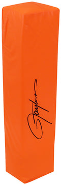 Lawrence Taylor Signed Champro Orange Endzone Football Pylon - TAYPYL301 - Lawrence Taylor Signed Champro Orange Endzone Football Pylon product image