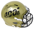 Lawrence Taylor Signed NFL 100th Season Logo Gold Riddell Full Size Speed Replica Helmet - TAYREP309 - Lawrence Taylor Signed NFL 100th Season Logo Gold Riddell Full Size Speed Replica Helmet product image