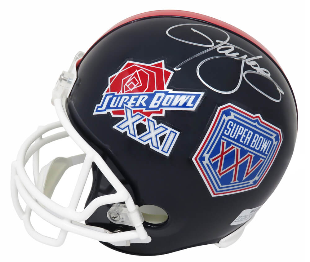 Lawrence Taylor Signed New York Giants Super Bowl XXI & XXV Champs Logo Riddell Full Size Replica Helmet - TAYREP313 - Lawrence Taylor Signed New York Giants Super Bowl XXI & XXV Champs Logo Riddell Full Size Replica Helmet product image