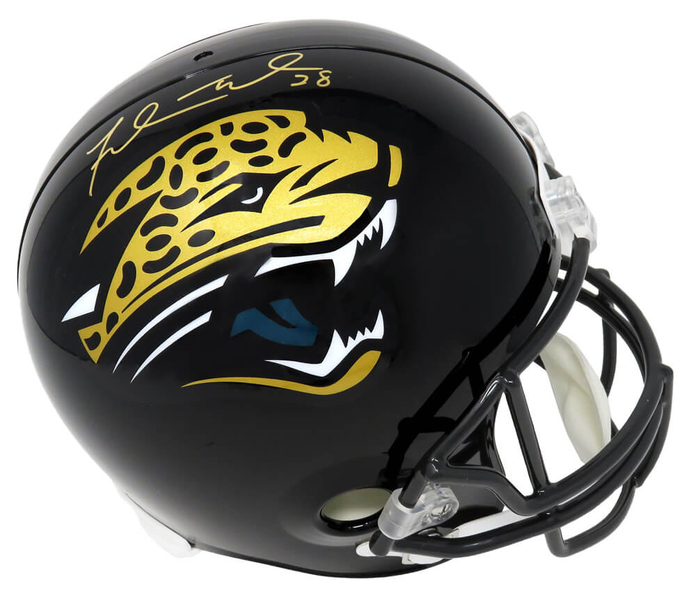 Fred Taylor Signed Jacksonville Jaguars Riddell Full Size Replica Helmet - TAYREP320 - Fred Taylor Signed Jacksonville Jaguars Riddell Full Size Replica Helmet product image