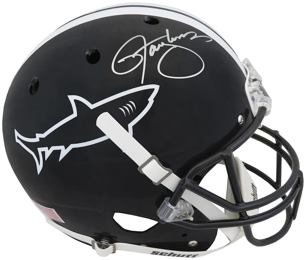 Lawrence Taylor Signed Any Given Sunday Miami Sharks Schutt Full Size Replica Football Helmet - TAYREP324 - Lawrence Taylor Signed Any Given Sunday Miami Sharks Schutt Full Size Replica Football Helmet product image