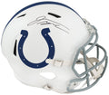 Jonathan Taylor Signed Indianapolis Colts Riddell Full Size Speed Replica Helmet - (Fanatics) - TAYREP350 - Jonathan Taylor Signed Indianapolis Colts Riddell Full Size Speed Replica Helmet - (Fanatics) product image