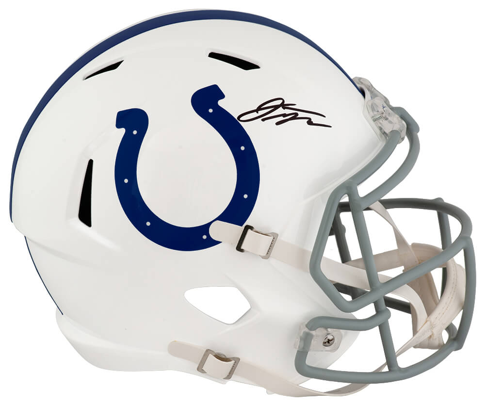 Jonathan Taylor Signed Indianapolis Colts Riddell Full Size Speed Replica Helmet - TAYREP352 - Jonathan Taylor Signed Indianapolis Colts Riddell Full Size Speed Replica Helmet product image