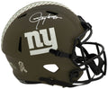Lawrence Taylor Signed New York Giants SALUTE Riddell Full Size Speed Replica Helmet - TAYREP360 - Lawrence Taylor Signed New York Giants SALUTE Riddell Full Size Speed Replica Helmet product image