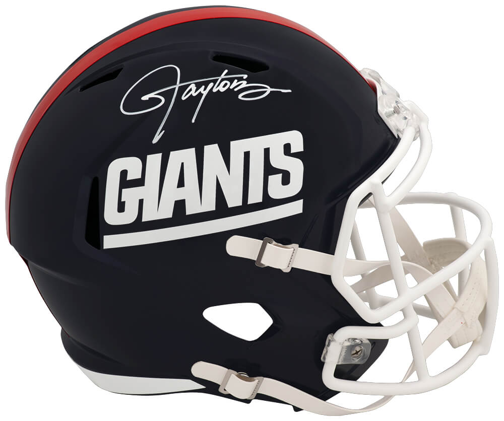 Lawrence Taylor Signed NY Giants Throwback Riddell Full Size Speed Replica Helmet - TAYREP363 - Lawrence Taylor Signed NY Giants Throwback Riddell Full Size Speed Replica Helmet product image