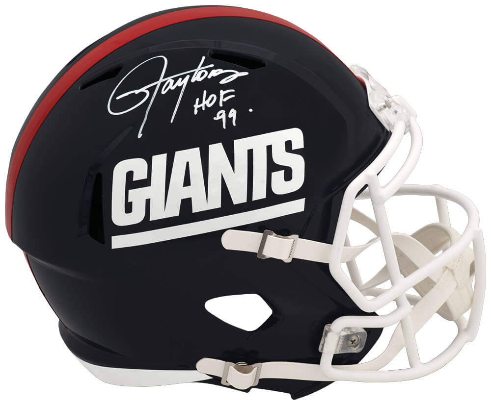 Lawrence Taylor Signed NY Giants Throwback Riddell Full Size Speed Replica Helmet w/HOF'99 - TAYREP364 - Lawrence Taylor Signed NY Giants Throwback Riddell Full Size Speed Replica Helmet w/HOF'99 product image