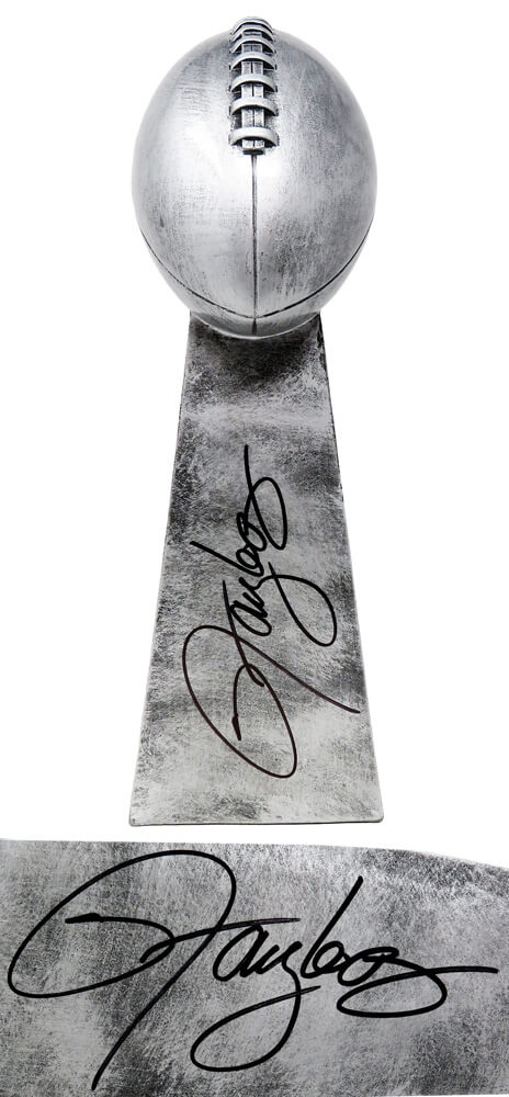Lawrence Taylor Signed Football World Champion 15 Inch Replica Trophy - TAYTRO300 - Lawrence Taylor Signed Football World Champion 15 Inch Replica Trophy product image