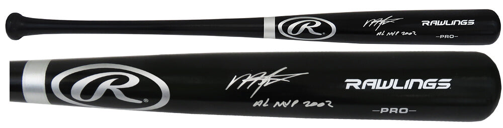 Miguel Tejada Signed Rawlings Pro Black Baseball Bat w/AL MVP 2002 - TEJBAT101 - Miguel Tejada Signed Rawlings Pro Black Baseball Bat w/AL MVP 2002 product image