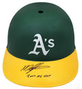Miguel Tejada Signed Oakland A's Replica Souvenir Batting Helmet w/2002 AL MVP - TEJBTH101 - Miguel Tejada Signed Oakland A's Replica Souvenir Batting Helmet w/2002 AL MVP product image